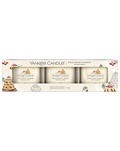 Yankee Candle - Spun Sugar Flurries - 3x Filled Votive Candle